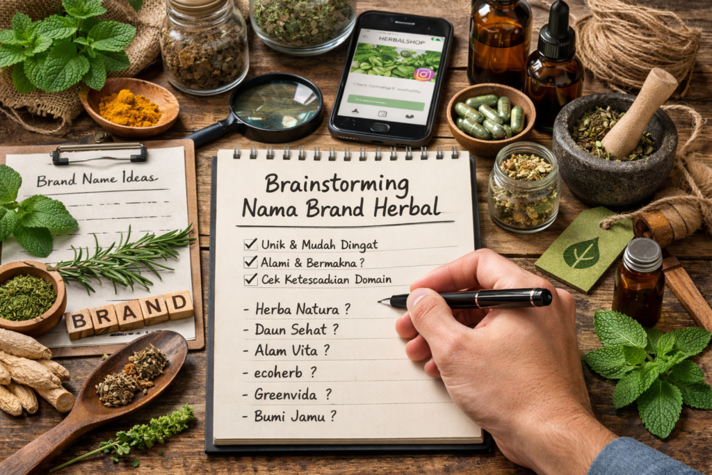 Tips memilih nama brand herbal