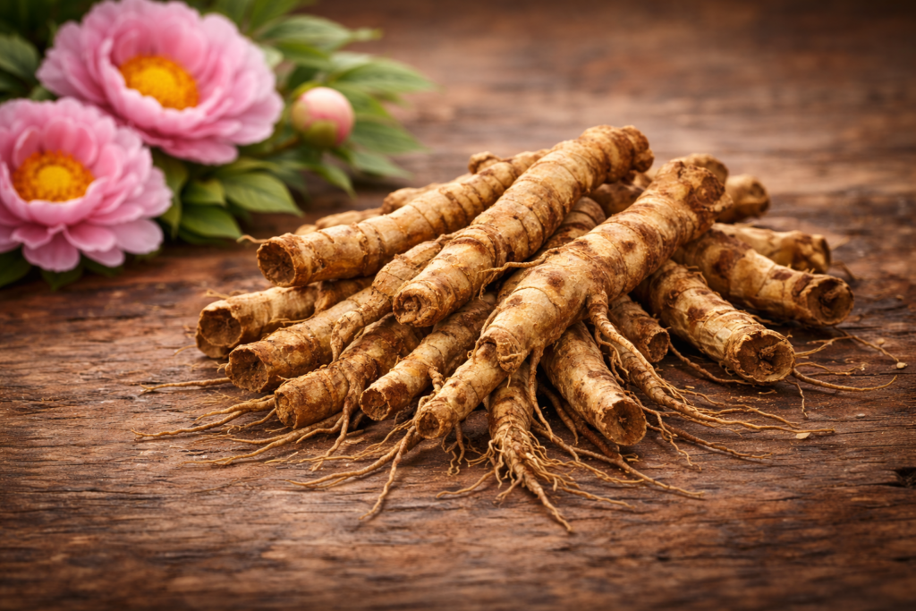 Akar Peoni untuk pegal linu