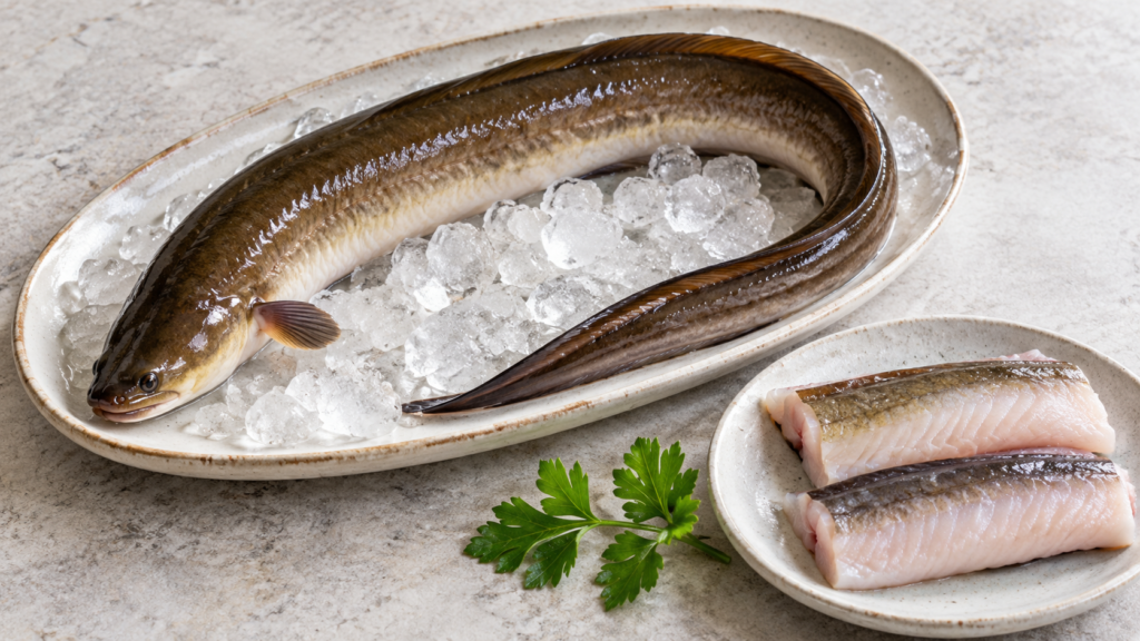 kandungan gizi ikan sidat, manfaat ikan sidat untuk anak, omega-3 ikan sidat, cara mengolah ikan sidat